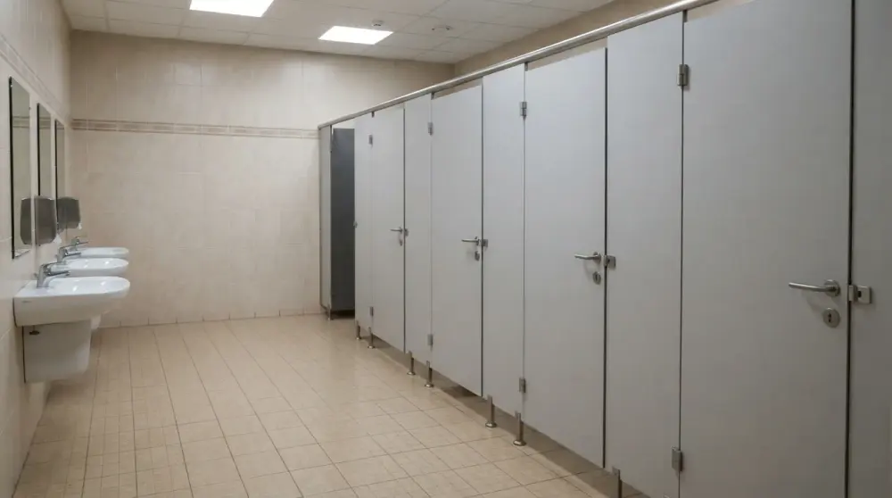 Сантехнические перегородки на заказ — детали фурнитуры