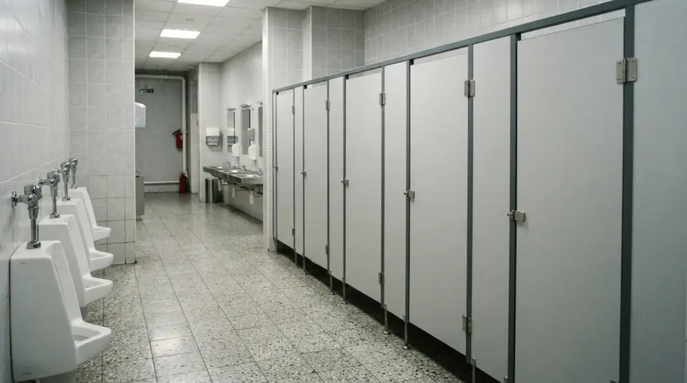 Сантехнические перегородки на заказ — в дневном освещении